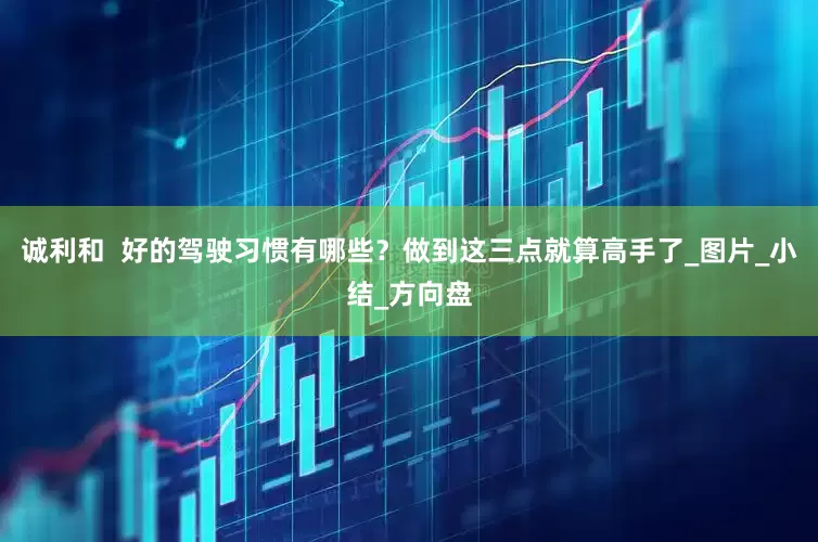 诚利和  好的驾驶习惯有哪些？做到这三点就算高手了_图片_小结_方向盘